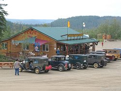 Antique cars at Chicken, Alaska