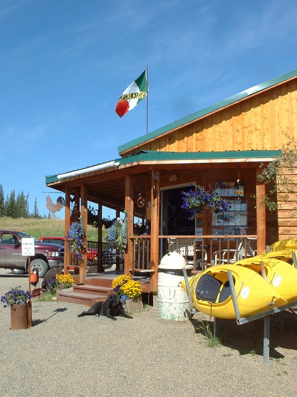 Kayaks for rent at  Chicken, Alaska