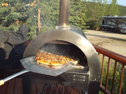 Dining on the Outpost deck - Chicken, Alaska