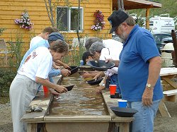 Goldpanning at Chicken, Alaska