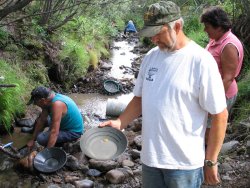 Gold taken right from the creek - Chicken, Alaska