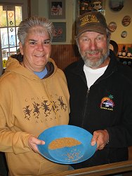 Great 'colors' in the gold pan at Chicken, Alaska