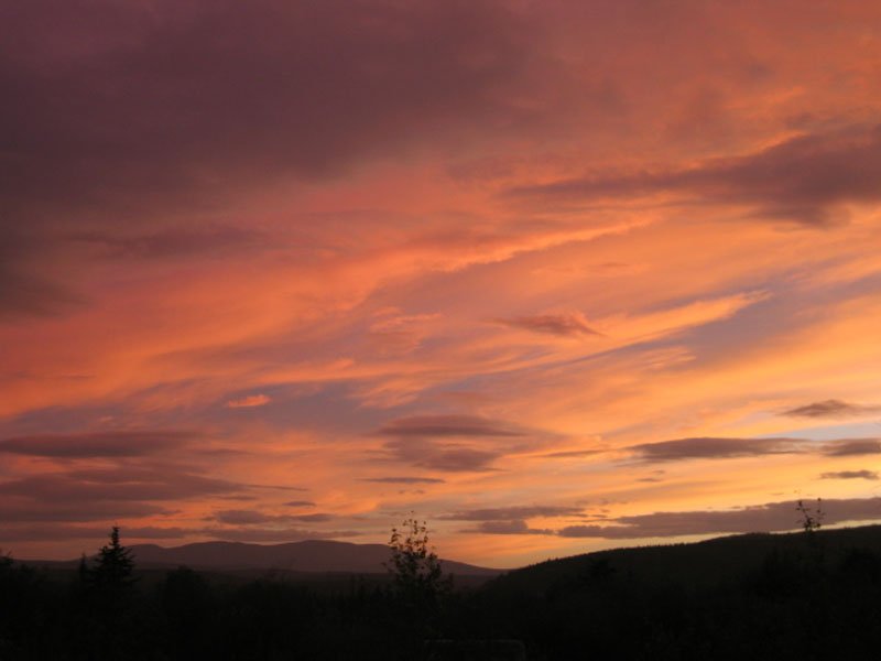 Sunset at Chicken, Alaska